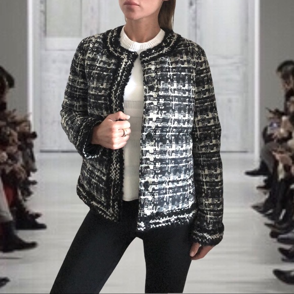 Giambattista Valli boucle tweed-print down jacket - Picture 4 of 10
